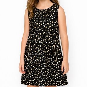 EPIC Threads. Metallic Gold‎ Star Print Dress.